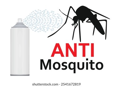 Anti mosquito spraying icon. vector