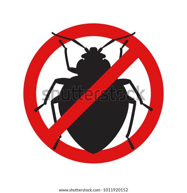 Anti No Bedbug Insect Symbol Illustration Stock Vector (Royalty Free ...