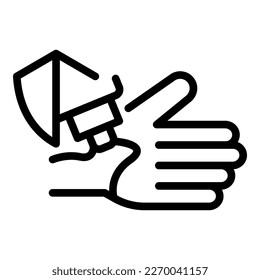 Anti pest cream icon outline vector. Insect control. Bug prevention