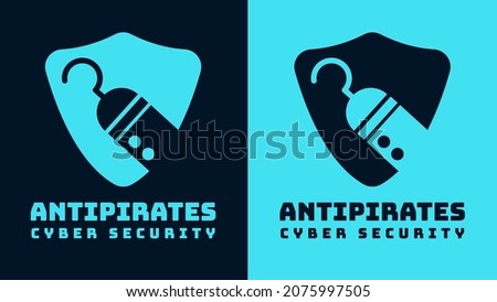Anti Pirates Logo Design Template. Suitable to use for cyber security services.