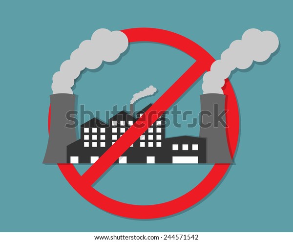 Anti Pollution Concept Stock Vector (royalty Free) 244571542