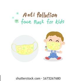 Anti pollution for kids Vector
