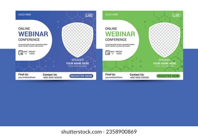 Anti Protection Seminar Webinar Design Vector Template