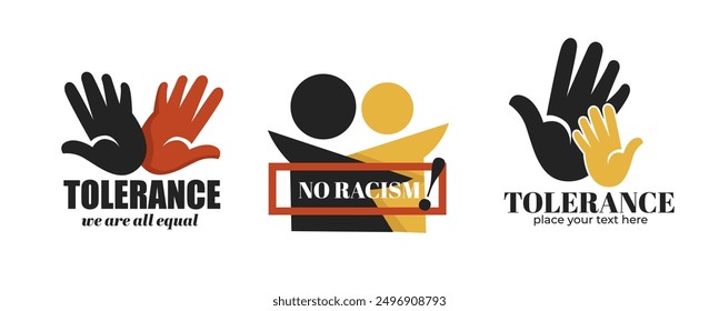 Anti Racism Equality Emblem Design