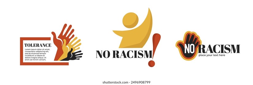 Anti Racism Equality Emblem Design