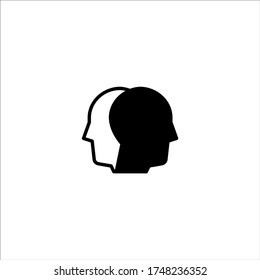 anti racism icon flat vector logo design trendy illustration signage symbol graphic simple