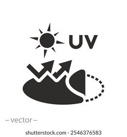 anti radiation film, spf protect, tanning sticker icon, sun protection skin, uv layer, flat vector illustration