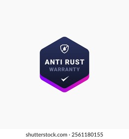 Anti rust label design element vector. Best Anti design element for websites, product packaging, and more.