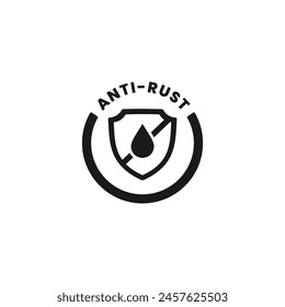 Anti rust sign or Anti rust icon vector isolated. Best Anti rust sign for apps, websites, product packaging, and more.