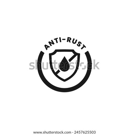 Anti rust sign or Anti rust icon vector isolated. Best Anti rust sign for apps, websites, product packaging, and more.