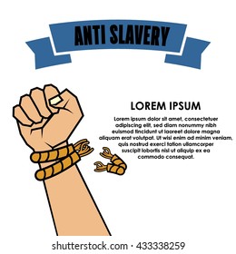 Anti Slavery campaign. Freedom day.