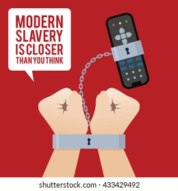 Anti Slavery campaign. Freedom day.  poster campaign. Modern slavery