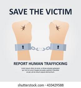 Anti Slavery Campaign. Freedom Day.  Poster Campaign. Modern Slavery