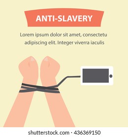 Anti Slavery campaign. Freedom day. Juneteenth poster campaign.