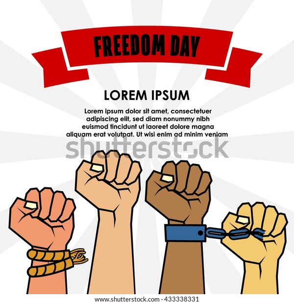 Anti Slavery Campaign Freedom Day Stock Vector Royalty Free 433338331 Shutterstock 3052