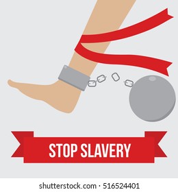 Anti Slavery, Anti Human Trafficking, Modern Slavery Concept