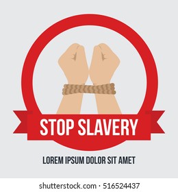 Anti Slavery, Anti Human Trafficking, Modern Slavery Concept