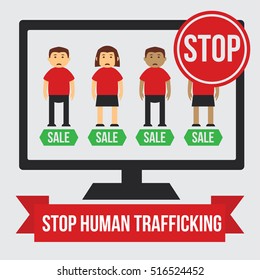 Anti Slavery, Anti Human Trafficking, Modern Slavery Concept