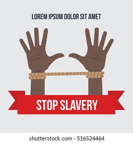 Anti Slavery, Anti Human Trafficking, Modern Slavery Concept