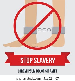 Anti Slavery, Anti Human Trafficking, Modern Slavery Concept