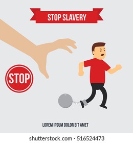 Anti Slavery, Anti Human Trafficking, Modern Slavery Concept