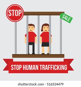 Anti Slavery, Anti Human Trafficking, Modern Slavery Concept