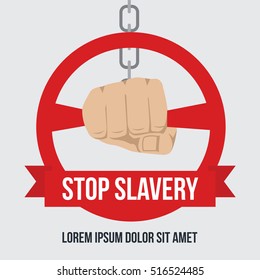 Anti Slavery, Anti Human Trafficking, Modern Slavery Concept