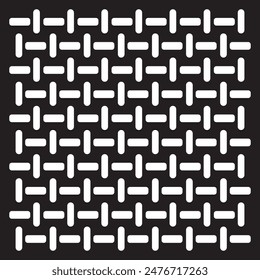 Anti slip floor, metal texture. white icon on black background. Vector illustration. EPS 10