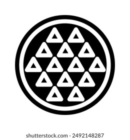 anti slip label product caution glyph icon vector. anti slip label product caution sign. isolated symbol illustration
