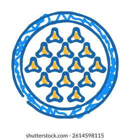 anti slip label product caution doodle icon sketch vector. anti slip label product caution sign. isolated symbol illustration