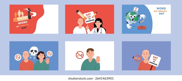Anti Smoking Awareness World Tobacco Day Bundle Set