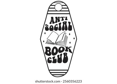 Anti Social Book Club design, vector file
