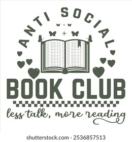 DISEÑO DE CAMISETA ANTI SOCIAL BOOK CLUB