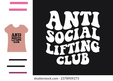 Diseño de camisetas del club anti-levantamiento social