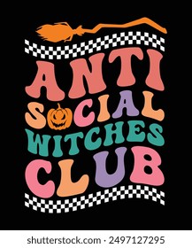 DISEÑO DE CAMISETA ANTI SOCIAL WITCHES CLUB