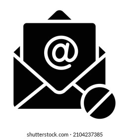 Icono vectorial antispam que puede modificar o editar fácilmente 