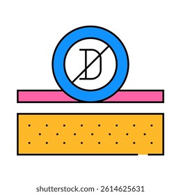 anti sun vitamin cream layer line icon vector. anti sun vitamin cream layer sign. isolated symbol illustration