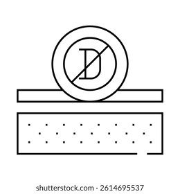 anti sun vitamin cream layer line icon vector. anti sun vitamin cream layer sign. isolated contour symbol black illustration