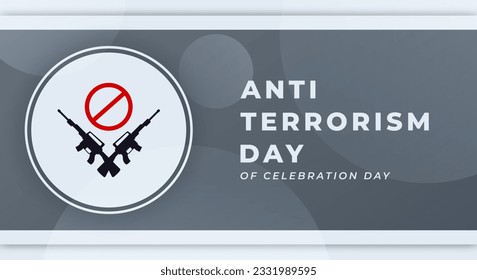 Anti Terrorism Day Celebration Vector Design Illustration for Background, Poster, Banner, Advertising, Greeting Card