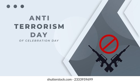 Anti Terrorism Day Celebration Vector Design Illustration for Background, Poster, Banner, Advertising, Greeting Card