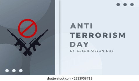 Anti Terrorism Day Celebration Vector Design Illustration for Background, Poster, Banner, Advertising, Greeting Card