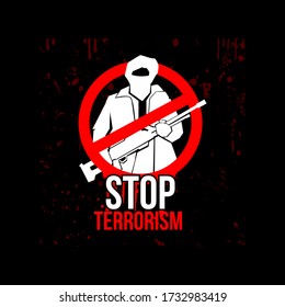 Vektor Stok Anti Terrorism Day Vector Logo Unit (Tanpa Royalti ...