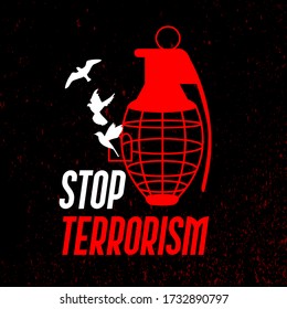 anti terrorism day vector mnemonic logo unit.