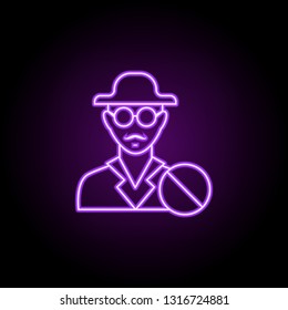 anti theft outline icon. Elements of Security in neon style icons. Simple icon for websites, web design, mobile app, info graphics