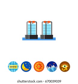 Anti theft sensor gates icon