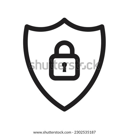 Anti theft vector icon illustration on white background.