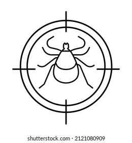 Señal antiticaria. Icono de protección de insectos. Pictograma de pulverización repelente a lápiz. 	Símbolo de indisociación. Ilustración vectorial editable en color negro aislada en un fondo blanco. 