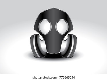 anti toxic mask illustration