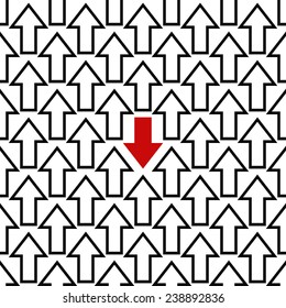 Anti trend arrow pattern