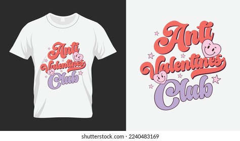 Anti Valentines Club Valentine's Day Sublimation Design